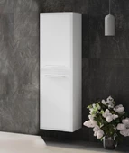 Orka Nuvola 40 cm Beyaz Banyo Boy Çamaşır Dolabı - 1