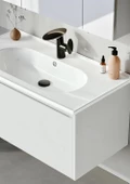 Orka Likya 100 cm Mat Beyaz Banyo Dolabı Takımı - 4