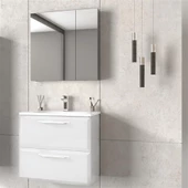 Orka Nuvola 65 cm Beyaz Banyo Dolabı Takımı thumbnail 1