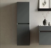 Orka Lusso 40 cm Antrasit Banyo Boy Çamaşır Dolabı thumbnail 1