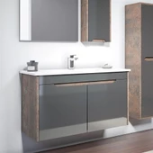 Orka Lago 100 cm Antrasit Banyo Dolabı Takımı thumbnail 2