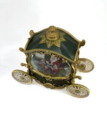 Noel Baba Özel Tasarım Bal Kabağı Işıklı ve Müzikli Kar Küresi - Yeşil thumbnail 3