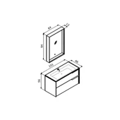 Orka Noventa 100 cm Cordoba Banyo Dolabı Takımı - 4