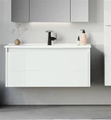 Orka Likya 80 cm Beyaz Banyo Dolabı Alt Modül ve Lavabo thumbnail 1