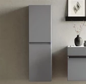 Orka Lusso 40 cm Gri Banyo Boy Çamaşır Dolabı thumbnail 1