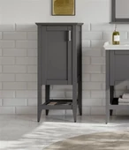 Orka Bastle 47 cm Gri Banyo Boy Çamaşır Dolabı - 1