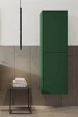 Orka Milano 40 cm Yeşil Banyo Boy Çamaşır Dolabı - 1