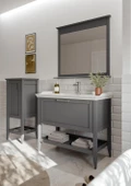 Orka Bastle 100 cm Mat Gri Banyo Dolabı Takımı thumbnail 2