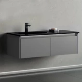 Orka Lisbon 110 cm Gri Banyo Dolabı Alt Modül ve Lavabo thumbnail 1