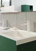 Orka Milano 140 cm Yeşil Banyo Dolabı Alt Modül ve Lavabo thumbnail 4