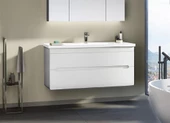 Orka Varna 120 cm Beyaz Banyo Dolabı Alt Modül ve Lavabo - 1