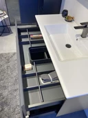 Orka Nest 121 cm Mat Gri Banyo Dolabı Alt Modül ve Lavabo - 3