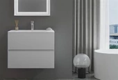 Orka Nest 71 cm Mat Gri Banyo Dolabı Alt Modül ve Lavabo - 1