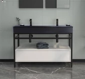 Orka Vegas 120 cm  Beyaz Banyo Dolabı Alt Modül ve Lavabo thumbnail 1