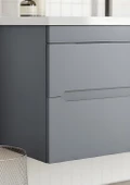Orka Varna 120 cm Gri Banyo Dolabı Alt Modül ve Lavabo - 5