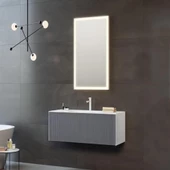 Orka Cube 80 cm Antrasit Banyo Dolabı Alt Modül ve Lavabo - 2