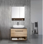 Orka Knidos 90 cm Legnona Banyo Dolabı Takımı thumbnail 1