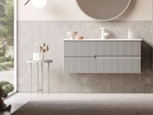 Orka Moonlight 90 cm Vizon Banyo Dolabı Alt Modül ve Lavabo thumbnail 1