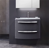 Orka Urla 70 cm Antrasit Banyo Dolabı Alt Modül ve Lavabo thumbnail 1