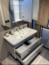 Orka Rose 95 cm Kaşmir Banyo Dolabı Alt Modül ve Lavabo - 2
