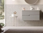 Orka Moonlight 90 cm Vizon Banyo Dolabı Alt Modül ve Lavabo - 1