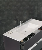 Orka Nest 91 cm Mat Antrasit Banyo Dolabı Alt Modül ve Lavabo - 2