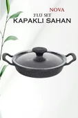 Cook kitchen Nova 3'lü Kapaklı Sahan Seti - 3