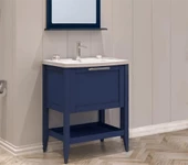 Orka Bastle 65 cm Lacivert Banyo Dolabı Alt Modül ve Lavabo thumbnail 1