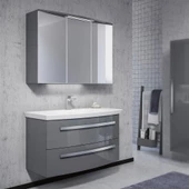 Orka Urla 110 cm Antrasit Banyo Dolabı Alt Modül ve Lavabo - 2