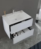 Orka Nest 71 cm Mat Beyaz Banyo Dolabı Alt Modül ve Lavabo - 2