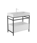 Orka Vegas 60 cm Beyaz Banyo Dolabı Alt Modül ve Lavabo thumbnail 2