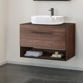 Orka Knidos 70 cm Navaro Ledli Ayna Banyo Dolabı Takımı - 4