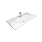 Orka Duden 100 cm Beyaz Banyo Dolabı Alt Modül ve Lavabo - 3