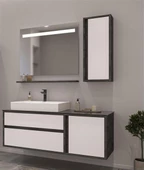 Orka Verona 120 cm İrony Banyo Dolabı Alt Modül ve Lavabo thumbnail 4