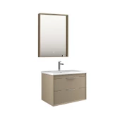 Orka Clay 65 cm Sahra Çekmeceli Banyo Dolabı Takımı - 2