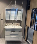 Orka Rose 100 cm Parlak Kaşmir Banyo Dolabı Takımı thumbnail 4