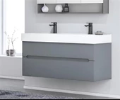 Orka Malta 120 cm Mat Gri Banyo Dolabı Takımı thumbnail 5