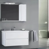 Orka Düden 100 cm Beyaz Banyo Dolabı Takımı - 1