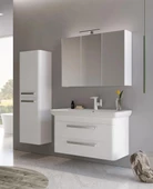 Orka Rose 100 cm Parlak Beyaz Banyo Dolabı Takımı thumbnail 4