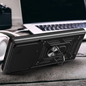 Xiaomi 14T Pro Kılıf Magnetik Standlı Kamera Korumalı Zore Sürgülü Vega Kapak - 7