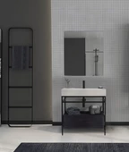 Orka Vegas 60 cm Antrasit Banyo Dolabı Takımı - 1