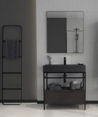 Orka Vegas 80 cm Antrasit Banyo Dolabı Takımı - 1