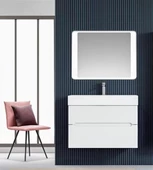 Orka Malta 80 cm Mat Beyaz Banyo Dolabı Takımı thumbnail 1