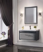 Orka Design 85 cm Mat Antrasit Banyo Dolabı Takımı thumbnail 1