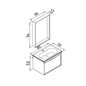Orka Clay 80 cm Beyaz Banyo Dolabı Takımı - 3