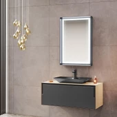 Orka Craft 100 cm Meşe Banyo Dolabı Takımı thumbnail 1