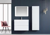 Orka Malta 80 cm Mat Beyaz Banyo Dolabı Takımı thumbnail 2