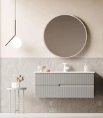 Orka Moonlight 120 cm Mat Vizon Banyo Dolabı Takımı thumbnail 1