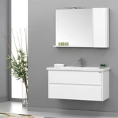 Orka Düden 100 cm Beyaz Banyo Dolabı Takımı - 2