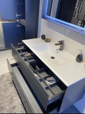 Orka Nest 120 cm Mat Antrasit  Banyo Dolabı Takımı thumbnail 7